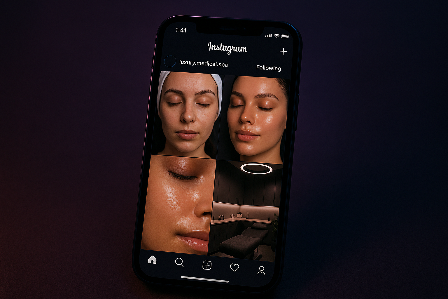 Medspa Instagram management